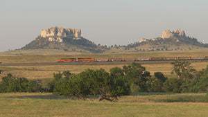 Coal Trains over Crawford Hill