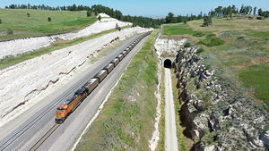 Coal Trains over Crawford Hill